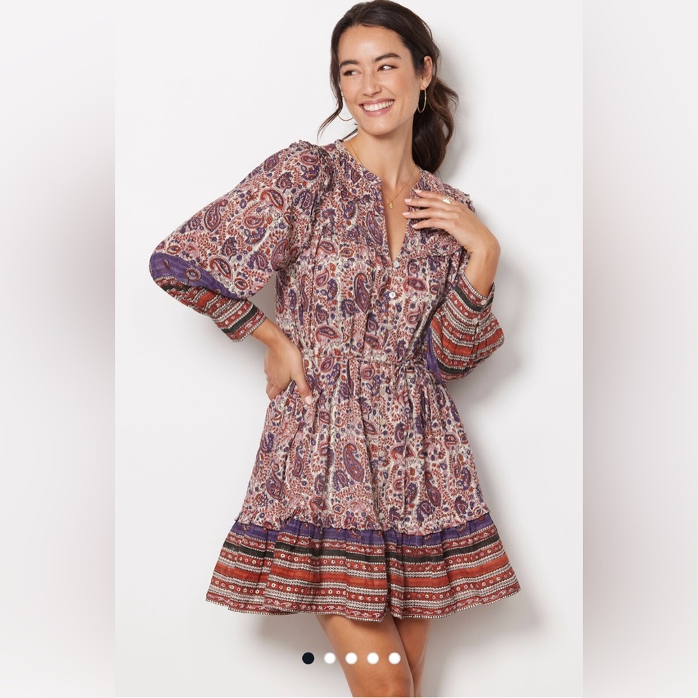 Cleobella Reign Long Sleeve Midi Dress, Size M